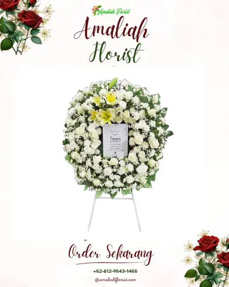 Krans Bunga Duka Kegayem