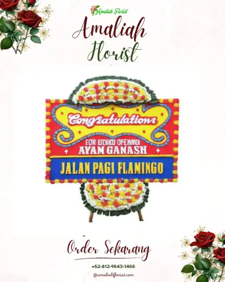 Sewa Papan Bunga Kegayem